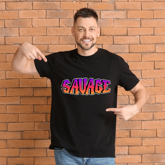 Savage - T-Shirt - Men - Black
